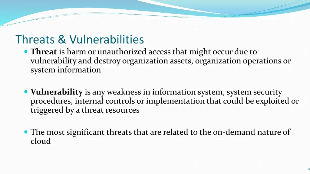 threats vulnerabilities threat is harm