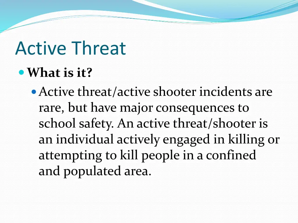 active threat