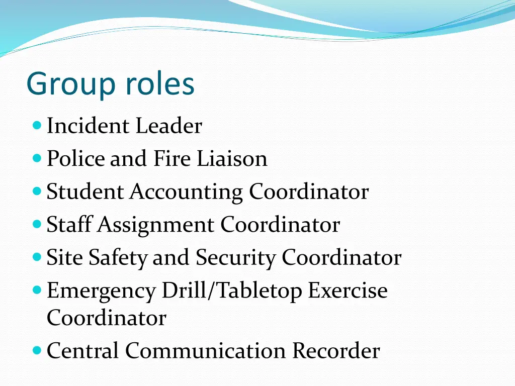 group roles