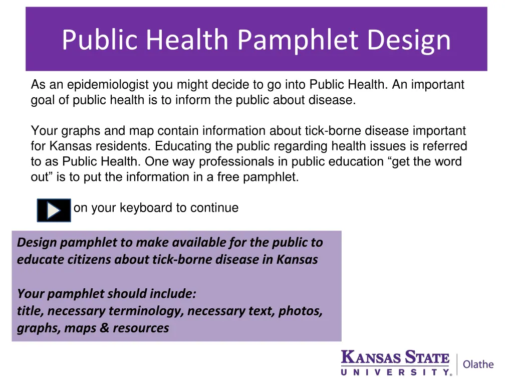 public health pamphlet design