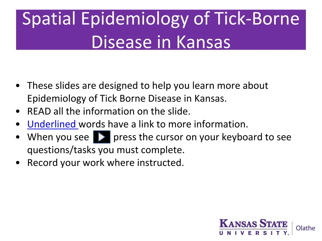 spatial epidemiology of tick borne disease 1