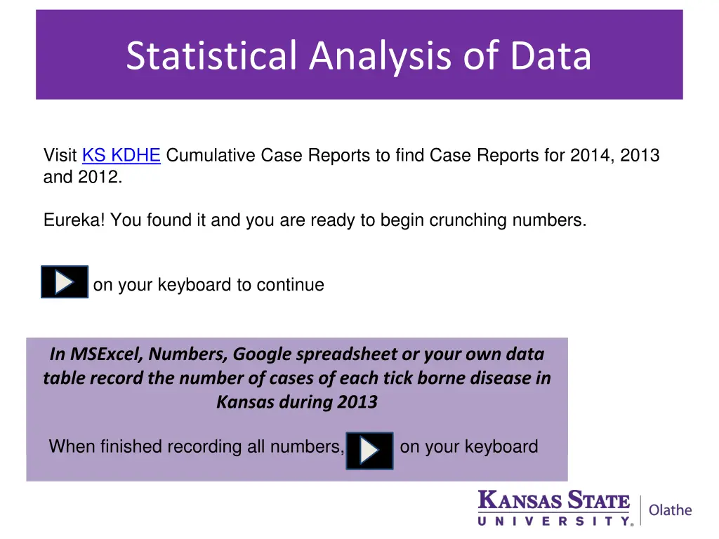 statistical analysis of data