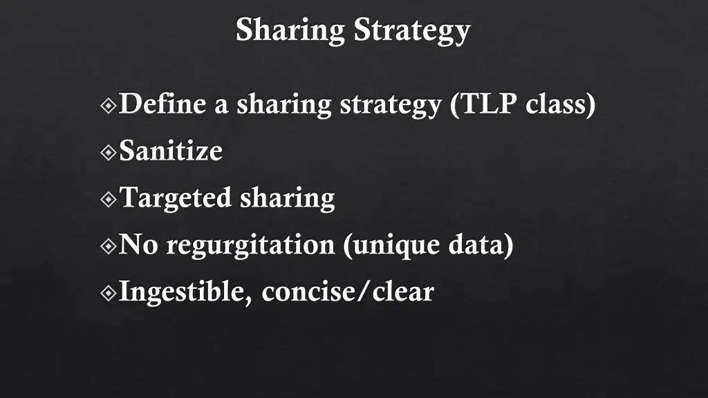 sharing strategy