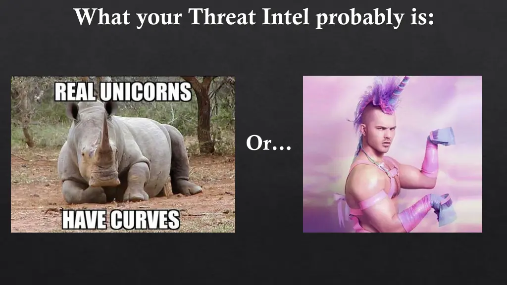 what your threat intel probably is