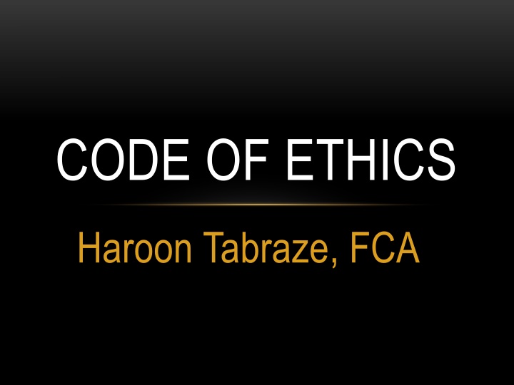 code of ethics