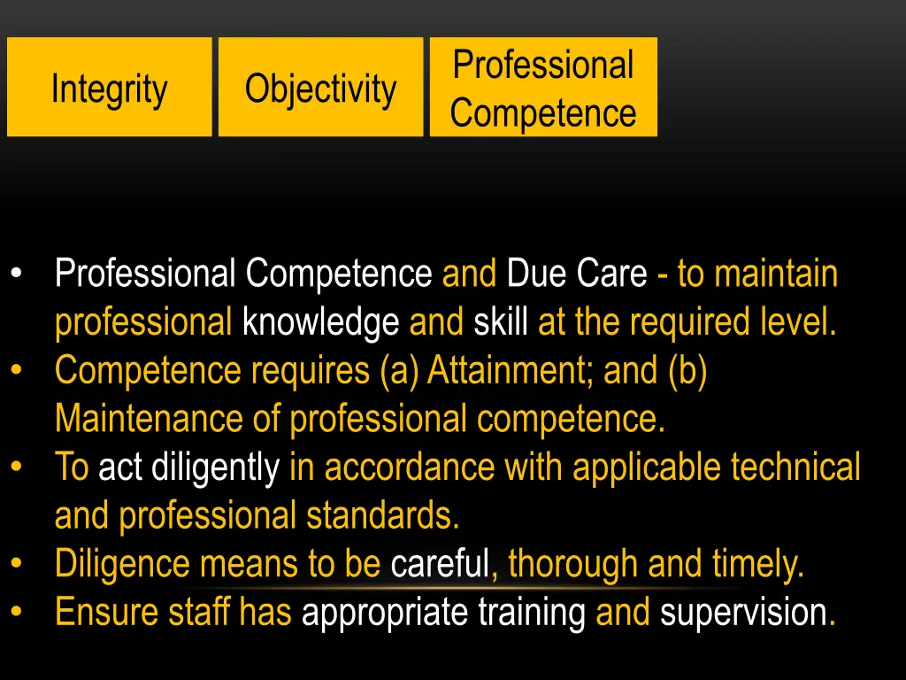 professional competence