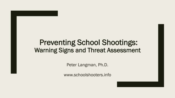 preventing school shootings preventing school