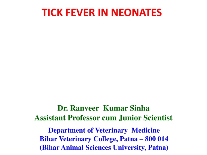 tick fever in neonates