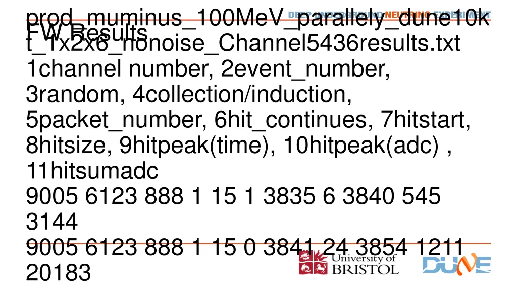 prod muminus 100mev parallely dune10k