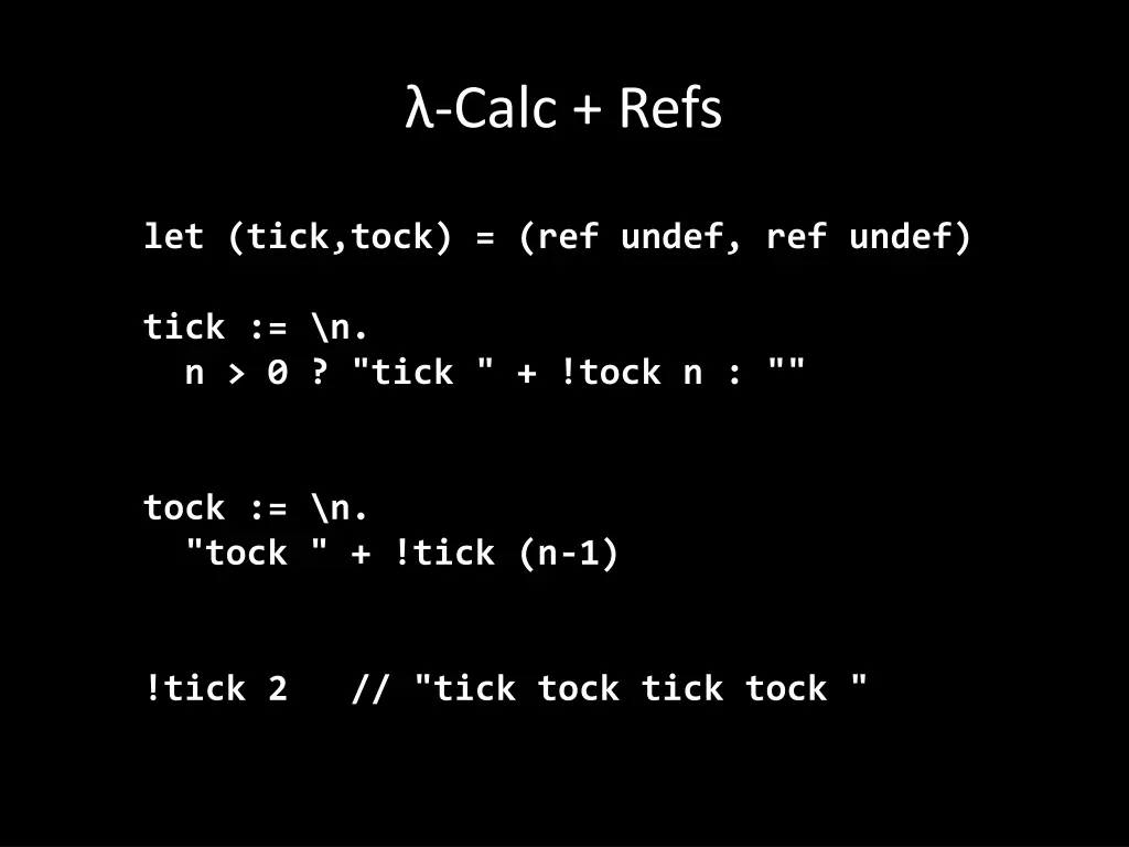 calc refs