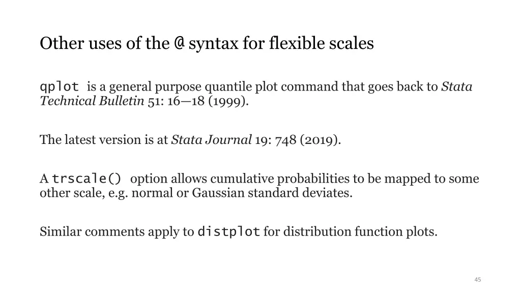 other uses of the @ syntax for flexible scales