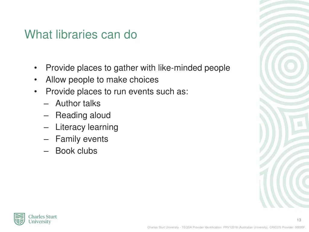 what libraries can do