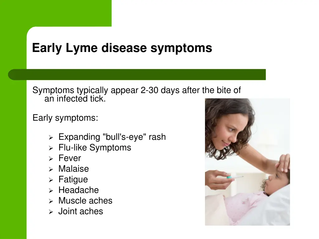 early lyme disease symptoms