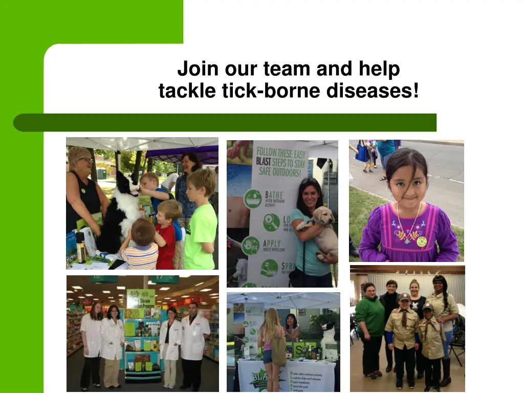 join our team and help tackle tick borne diseases