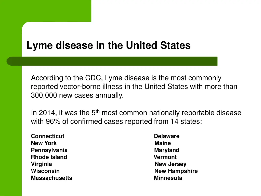 lyme disease in the united states