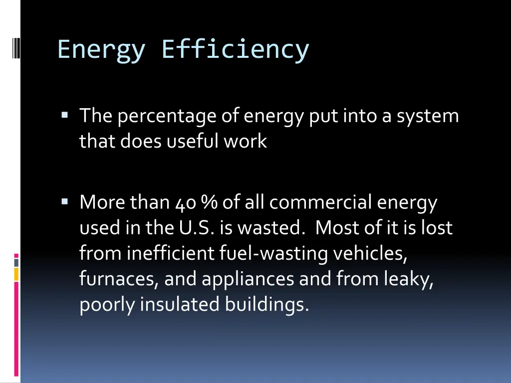 energy efficiency