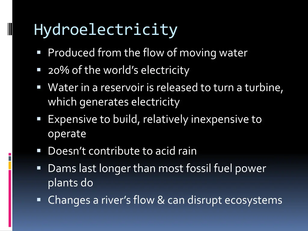 hydroelectricity