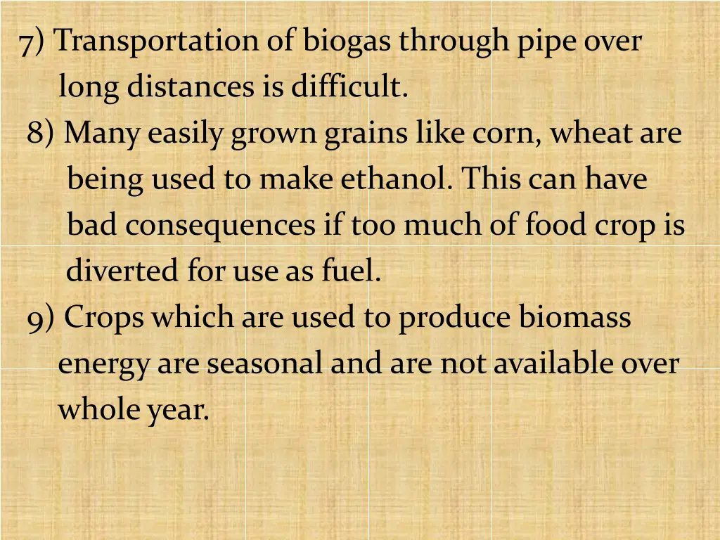 7 transportation of biogas through pipeover long