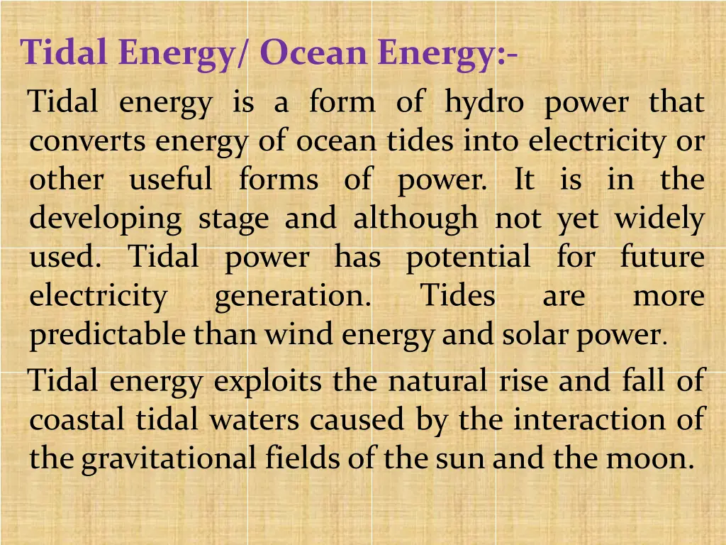 tidal energy ocean energy tidal energy is a form