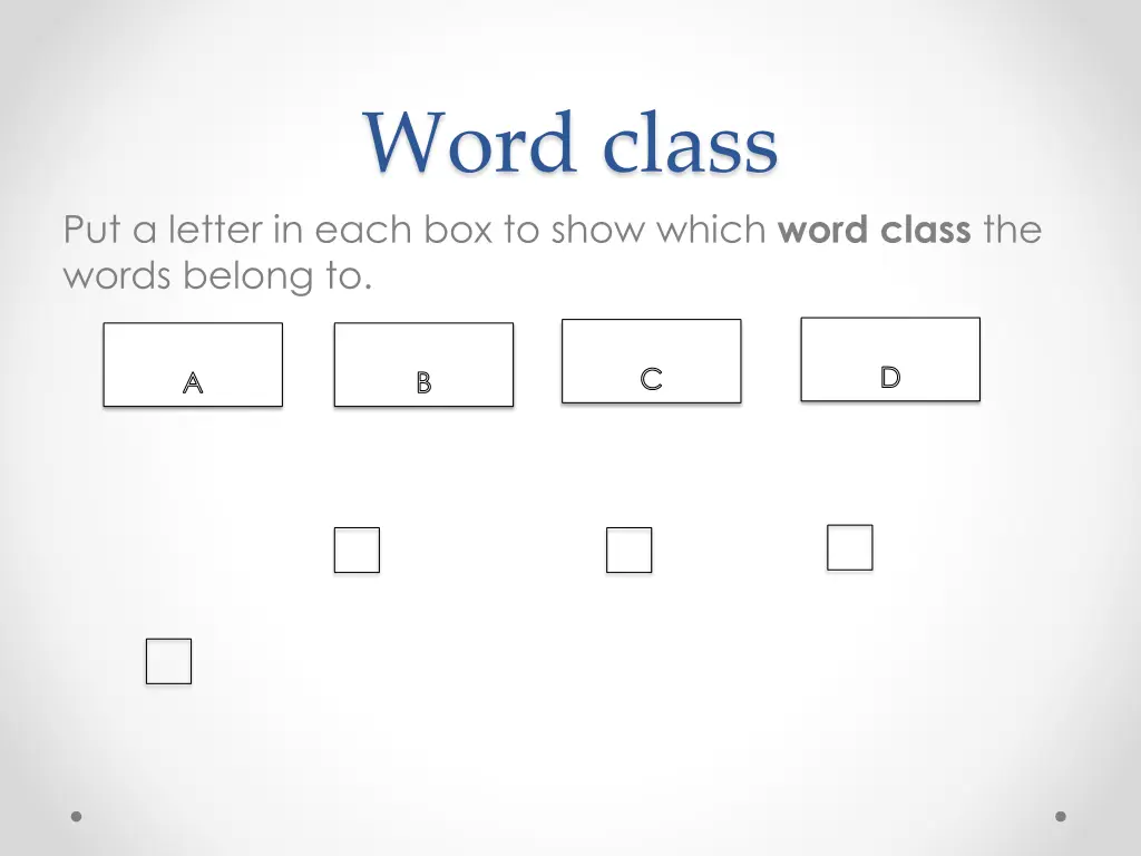 word class