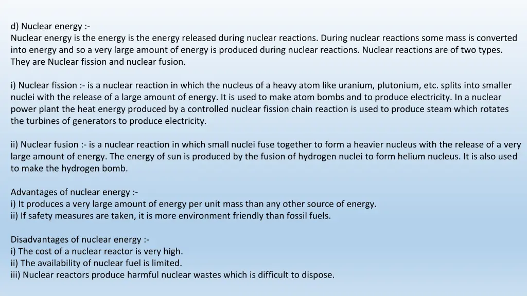 d nuclear energy nuclear energy is the energy