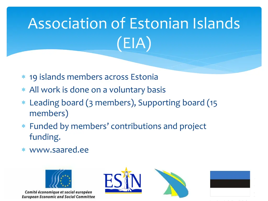 association of estonian islands eia