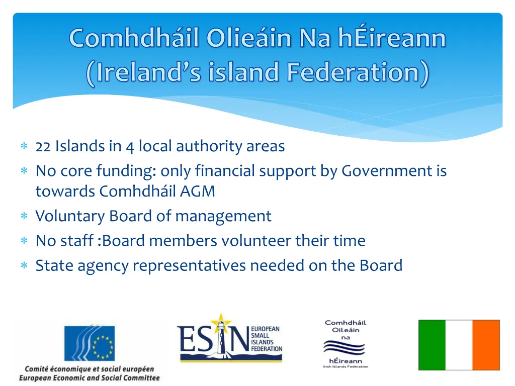 comhdh il olie in na h ireann ireland s island