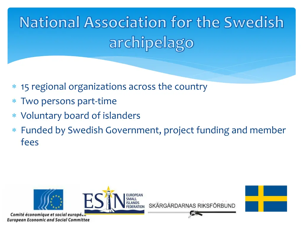 national association for the swedish archipelago