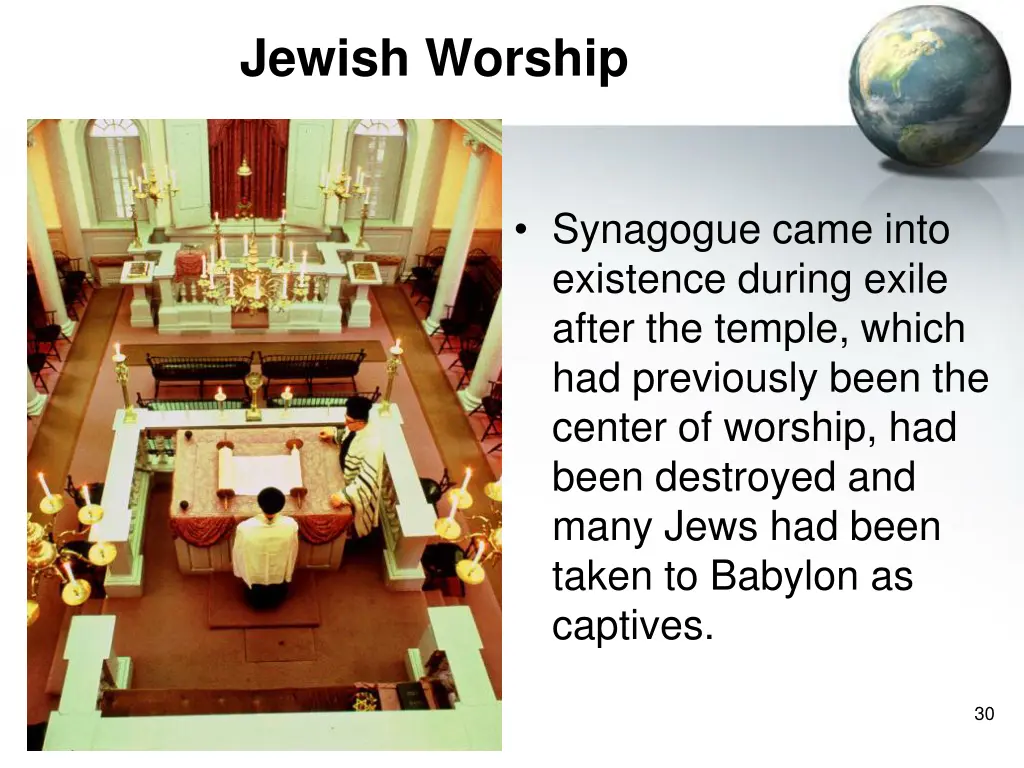 jewish worship