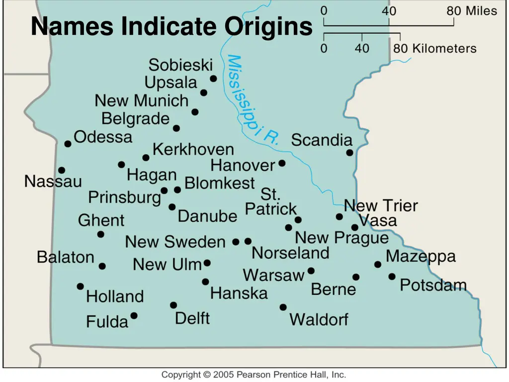 names indicate origins