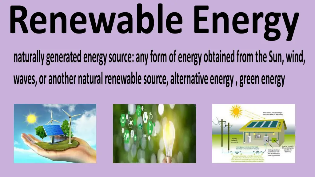 renewable energy