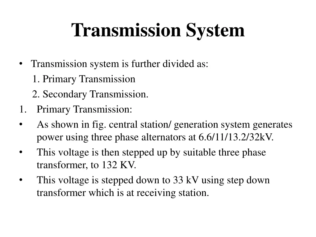 transmission system