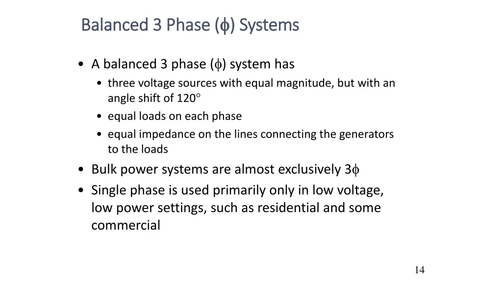 balanced 3 phase balanced 3 phase systems