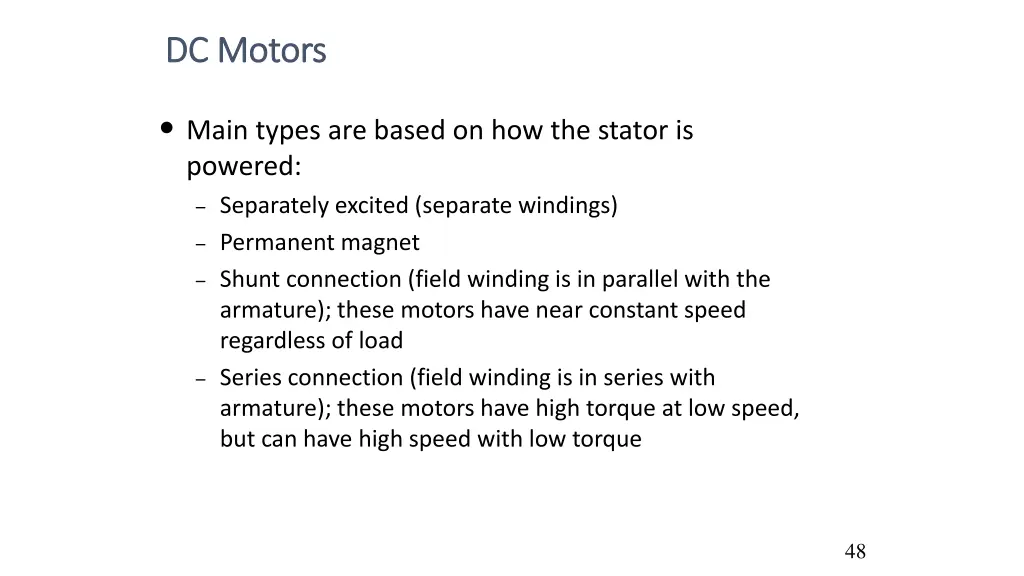 dc motors dc motors