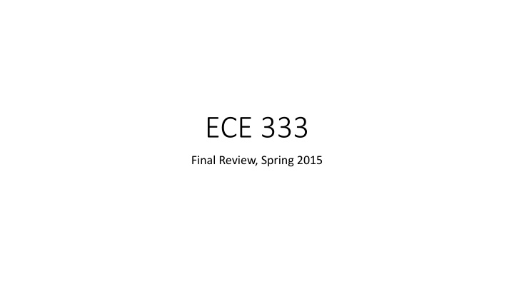 ece 333