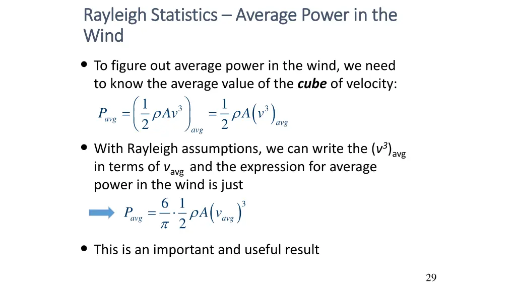 rayleigh statistics rayleigh statistics average