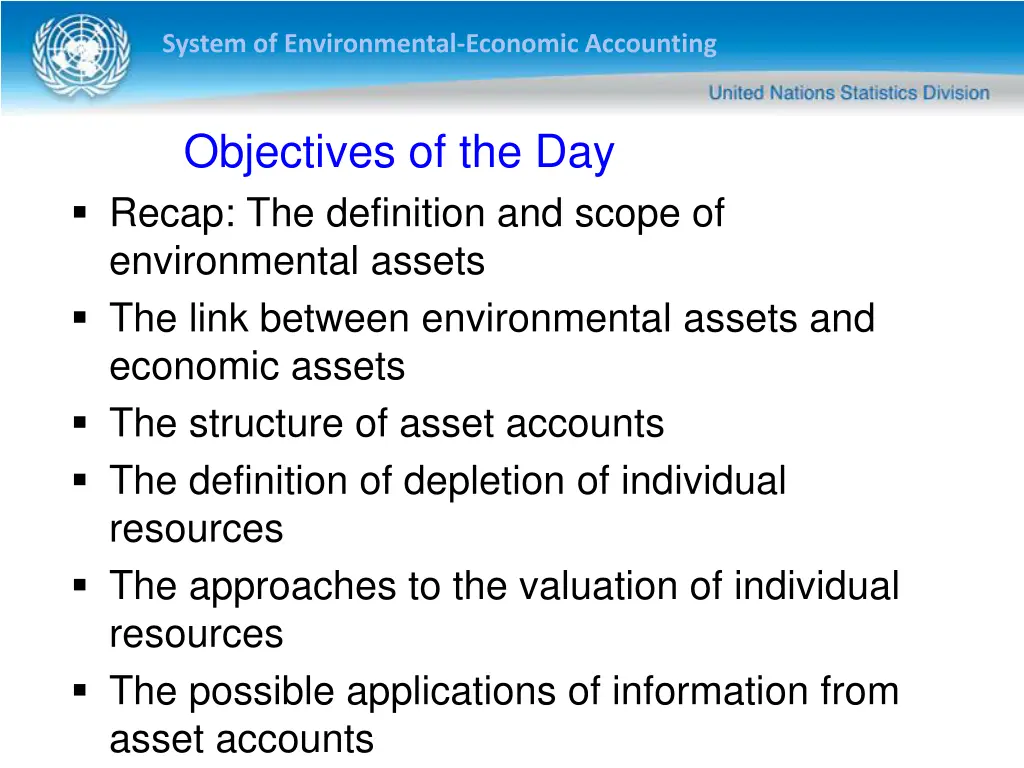 system of environmental economic accounting 1