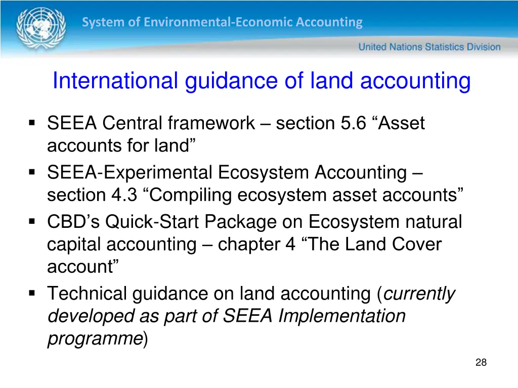 system of environmental economic accounting 23