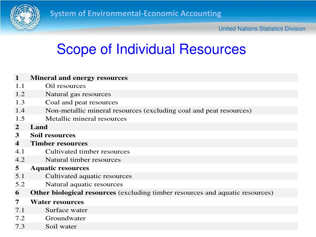 system of environmental economic accounting 6