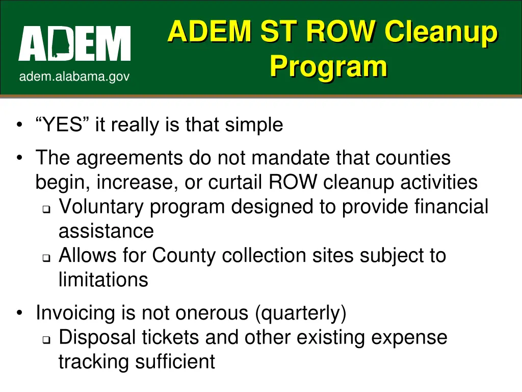 adem st row cleanup program 1