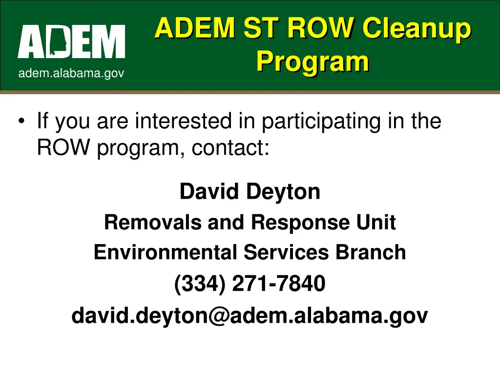 adem st row cleanup program 2