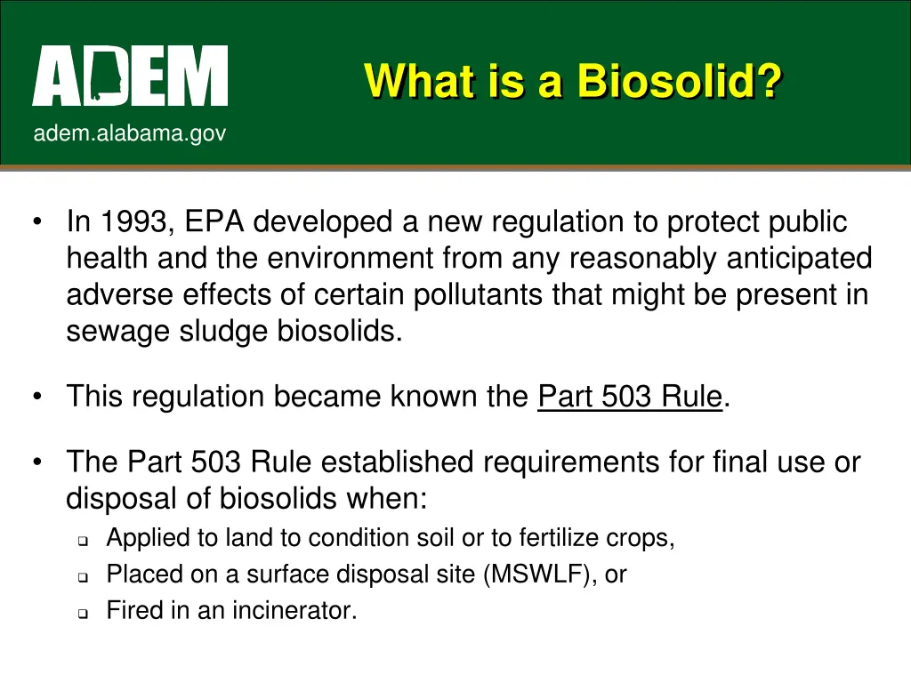 what is a biosolid