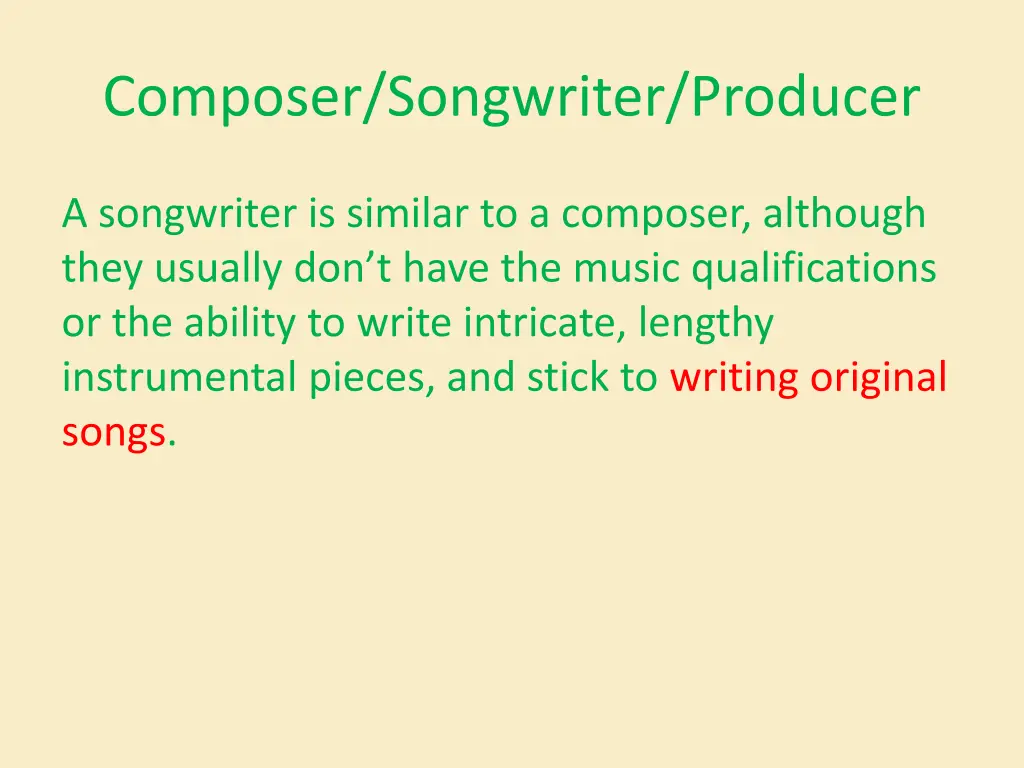 composer songwriter producer 1