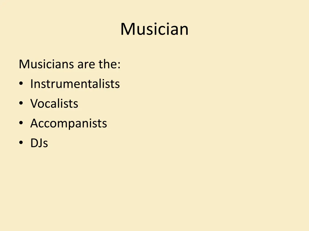 musician