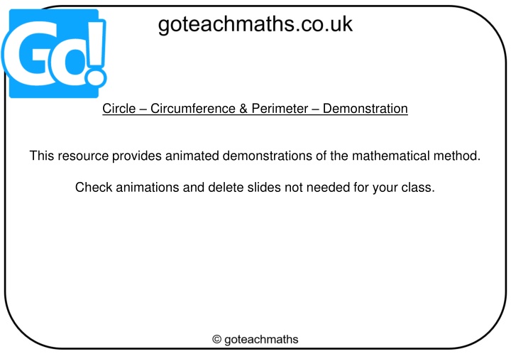 circle circumference perimeter demonstration