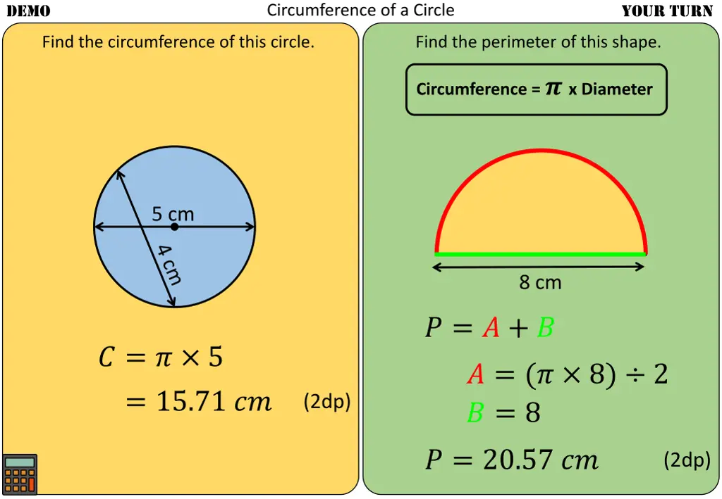 circumference of a circle 6