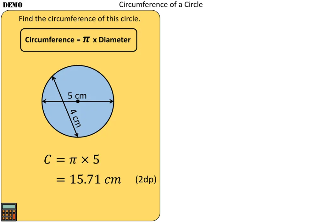 circumference of a circle