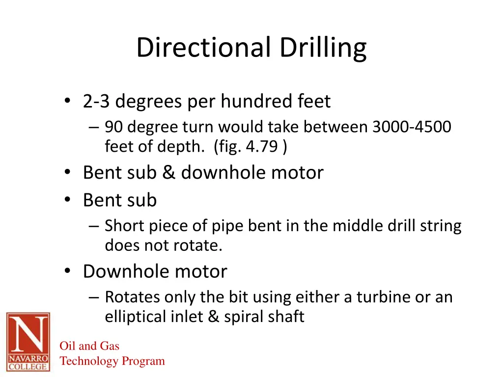 directional drilling