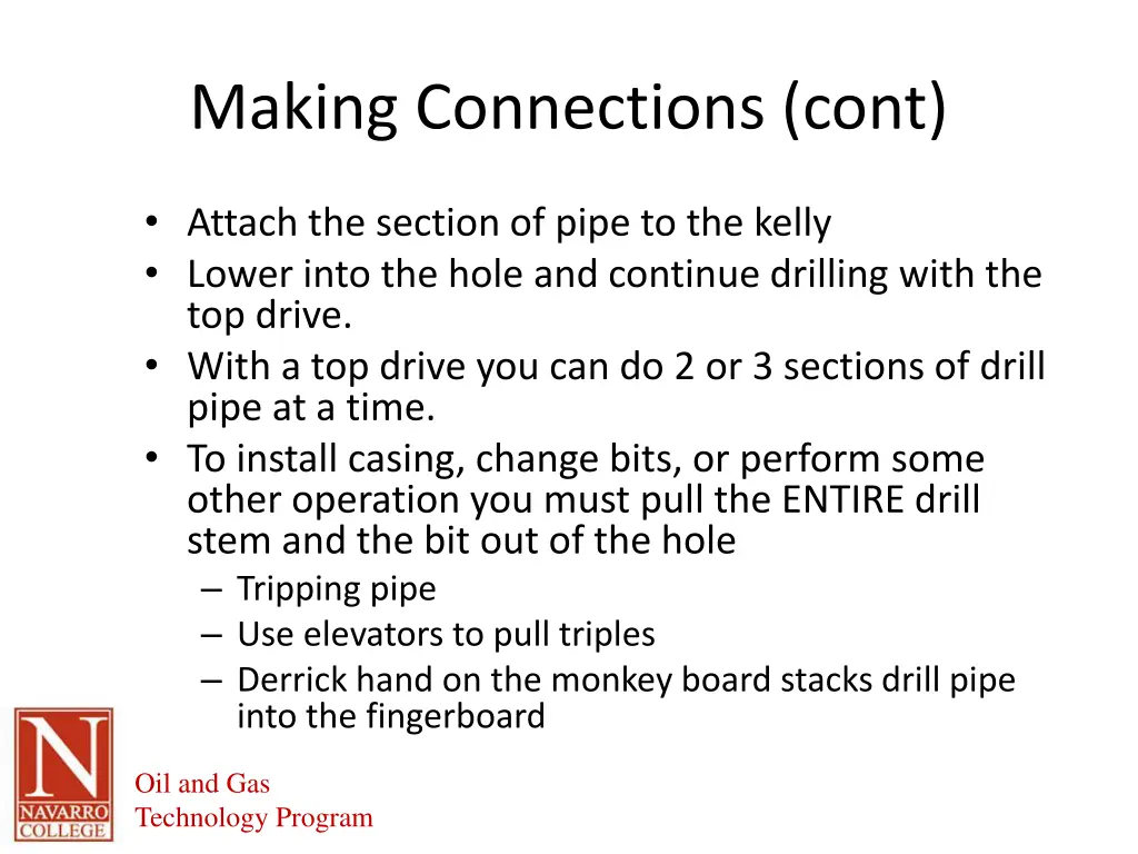 making connections cont