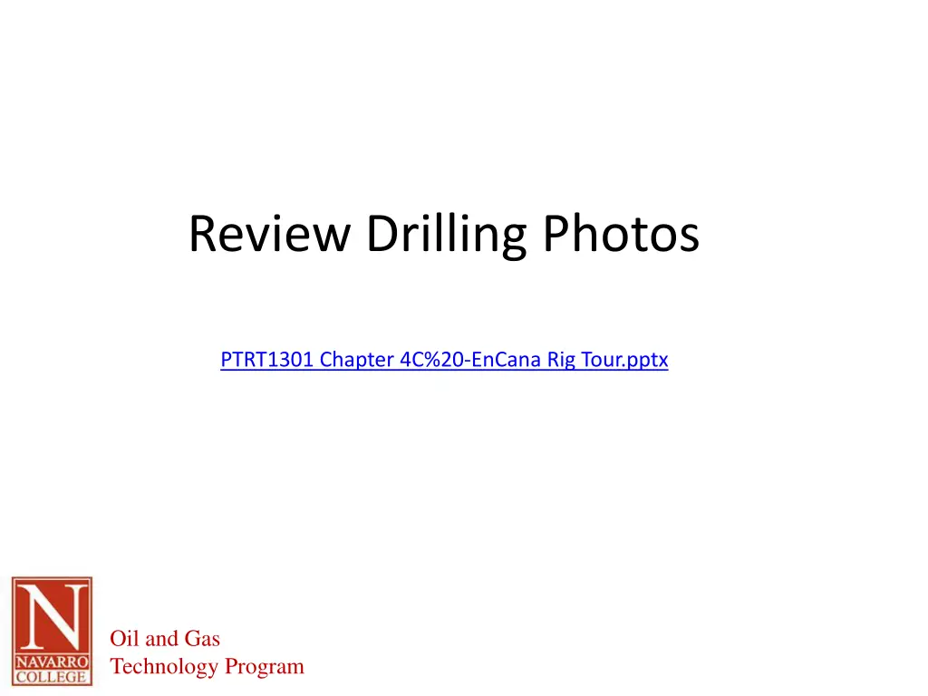 review drilling photos